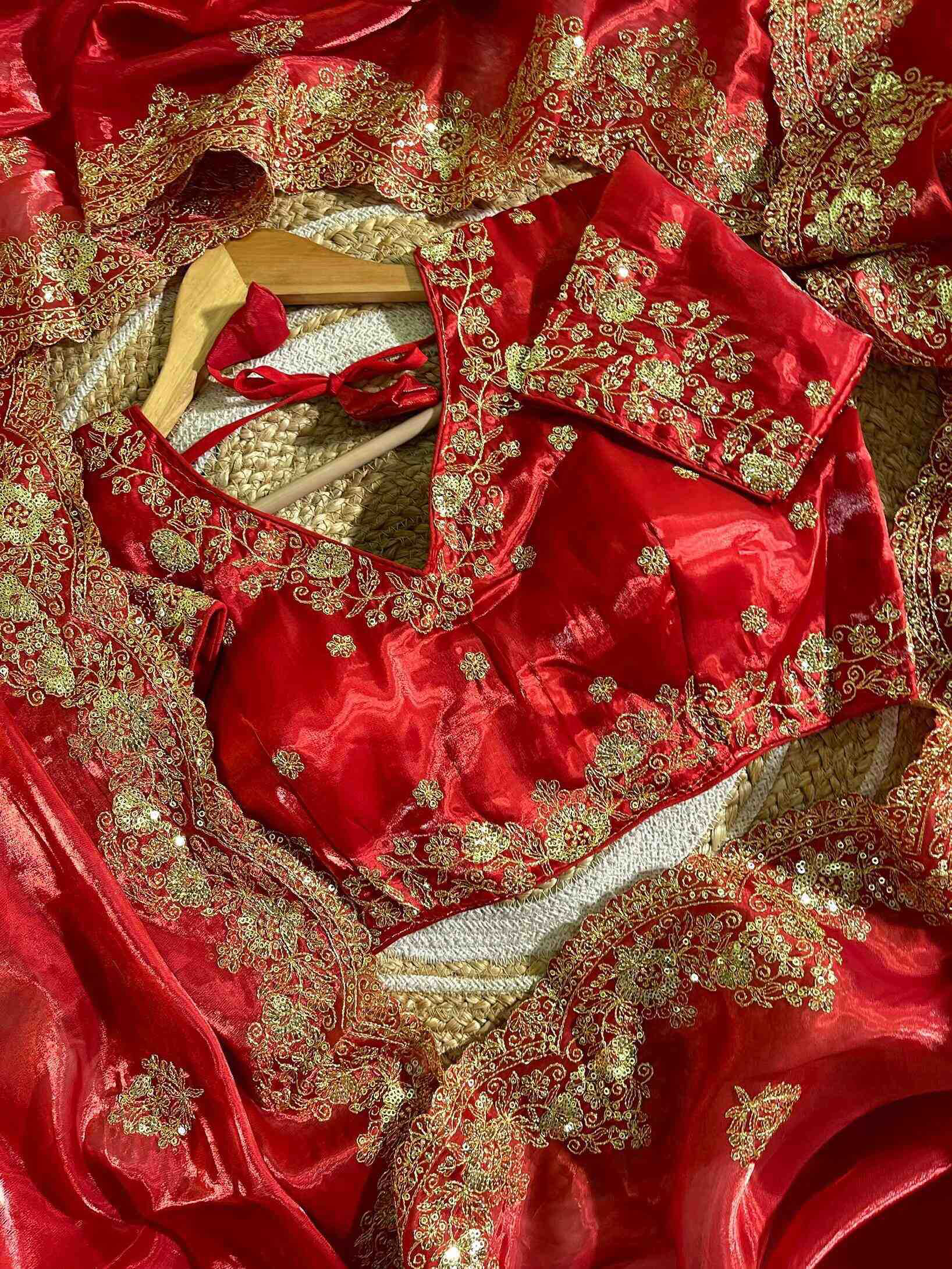 Jimmy Choo Sarees Embroidered Sarees With Blouse