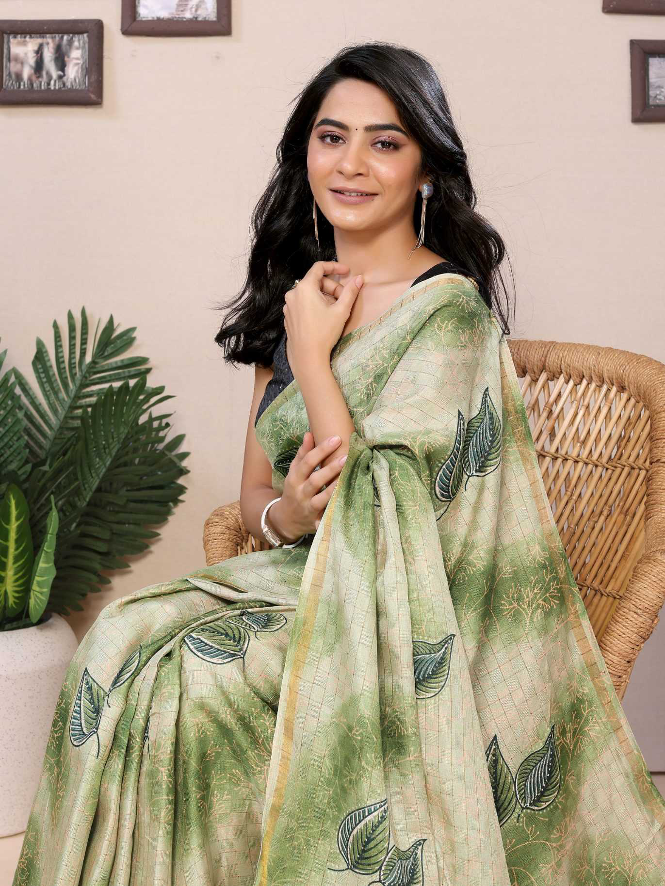 Ready To Wear Printed Silk Saree