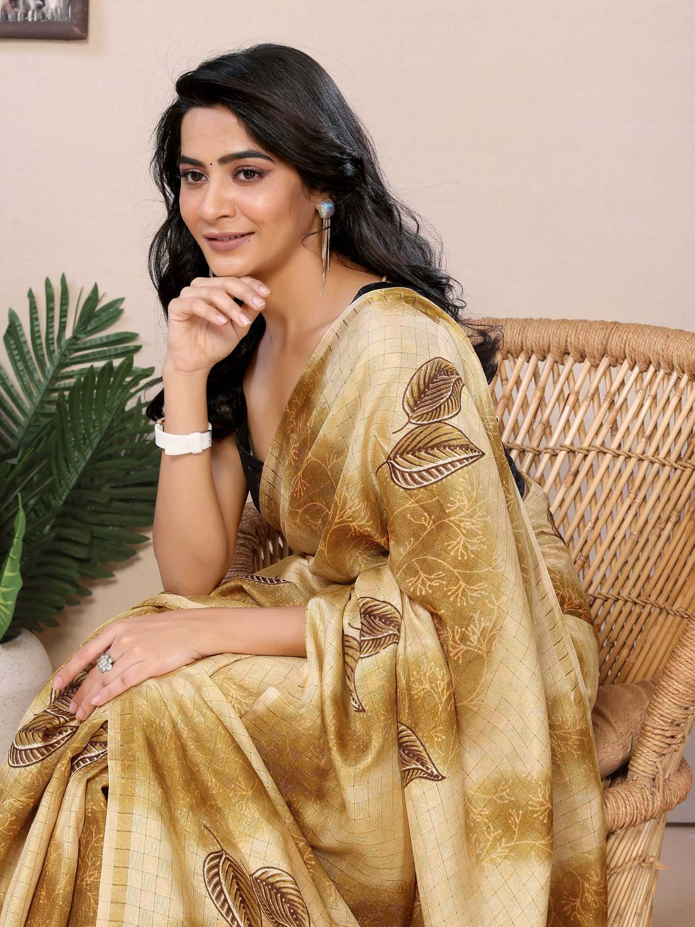 Ready To Wear Printed Silk Saree